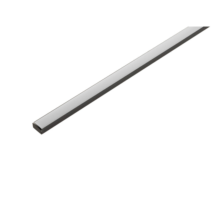 SLV 1012336 LED STRIP PROFILE SURFACE-MOUNTED FLAT, S, black (MD01)