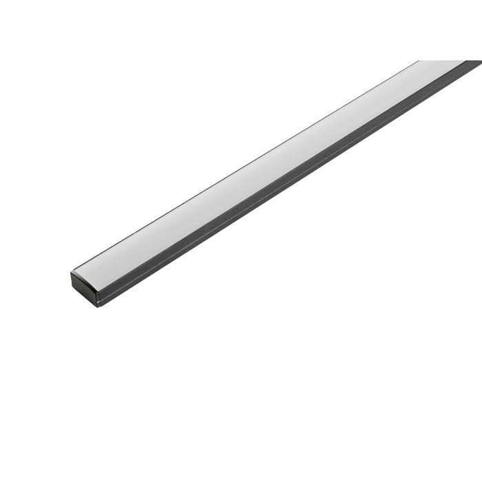 SLV 1012338 LED STRIP PROFILE SURFACE-MOUNTED FLAT, black (MD01)