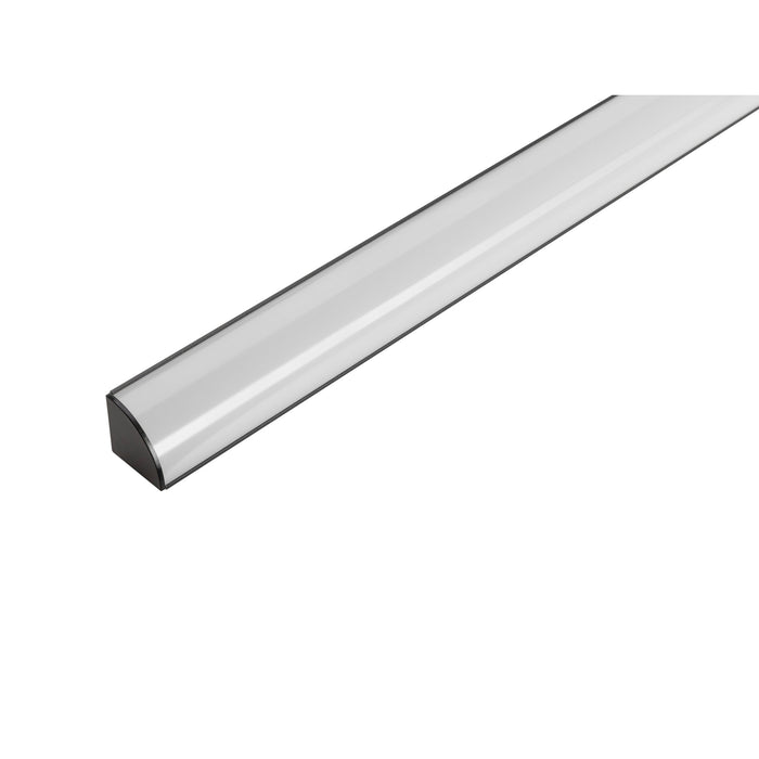 SLV 1012342 LED STRIP PROFILE SQUARE, M, black (MD01)