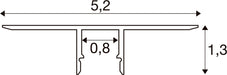 SLV 1012348 LED STRIP PROFILE RECESSED, tile, XS (MD12)