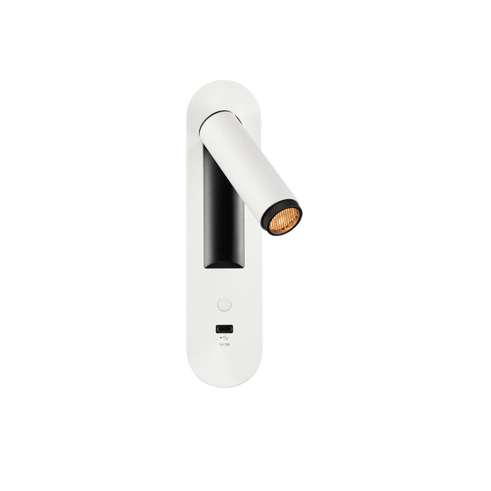 SLV 1012363 GRIP! S, WL, recessed wall luminaire, 2700 K, 4.2 W, switch, 29°, white / black (MD01)