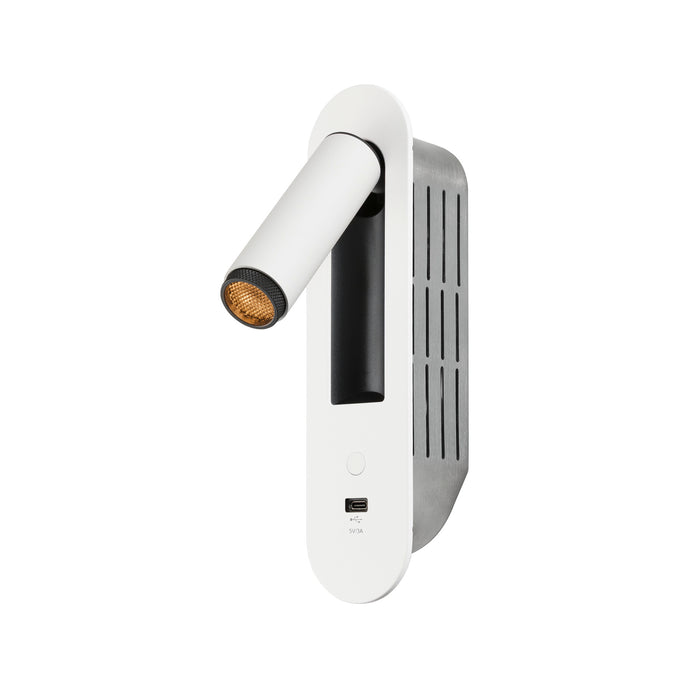 SLV 1012363 GRIP! S, WL, recessed wall luminaire, 2700 K, 4.2 W, switch, 29°, white / black (MD23)