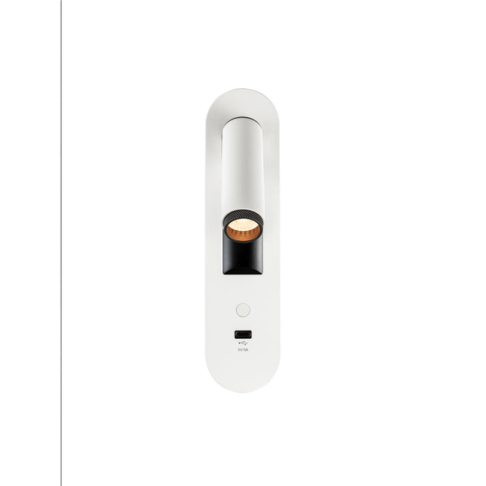 SLV 1012363 GRIP! S, WL, recessed wall luminaire, 2700 K, 4.2 W, switch, 29°, white / black (MD25)