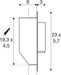 SLV 1012363 GRIP! S, WL, recessed wall luminaire, 2700 K, 4.2 W, switch, 29°, white / black (MD12)