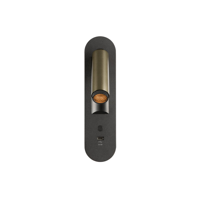 SLV 1012365 GRIP! S, WL, recessed wall luminaire, 2700 K, 4.2 W, switch, 29°, bronze / black (MD24)