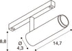 SLV 1012377 GRIP! M, 48V Spot, DALI, deep & recessed track, 2700 K, 13W, 42°, black / gold-coloured (MD12)