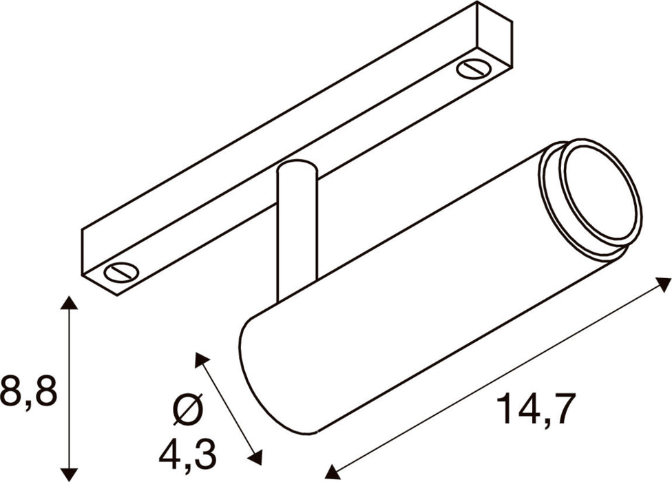 SLV 1012377 GRIP! M, 48V Spot, DALI, deep & recessed track, 2700 K, 13W, 42°, black / gold-coloured (MD12)