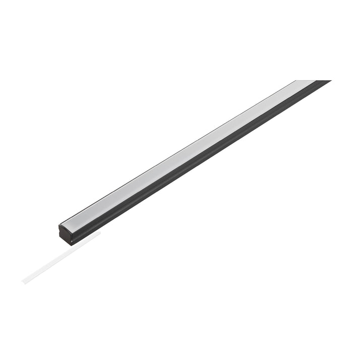 SLV 1012477 LED STRIP SET, PROFILE SURFACE-MOUNTED + DIFFUSER 5*1M, S, black (MD01)