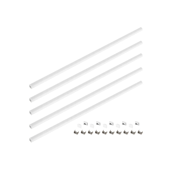 SLV 1012478 LED STRIP SET, PROFILE SURFACE-MOUNTED + DIFFUSER 5*1M, S, white (MD23)