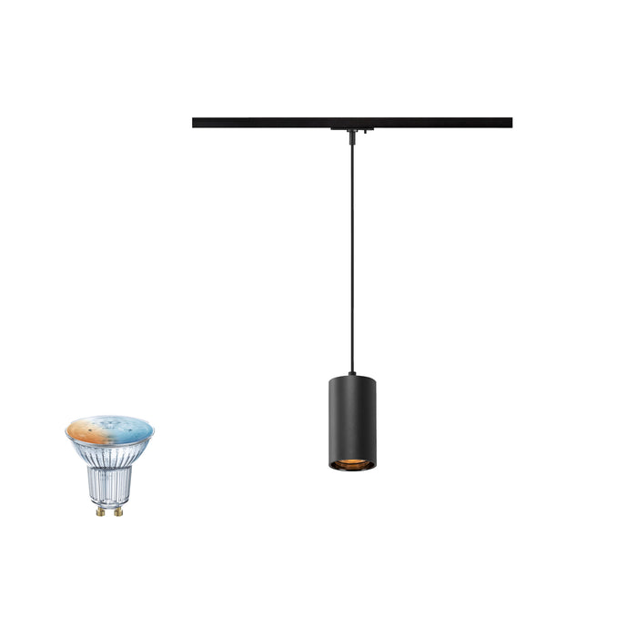 SLV 1012500 ASTO TUBE SMART SET, 1PH., PD, GU10, PAR16, ZIGBEE, TW, 1~ spot, black (MD01)