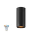 SLV 1012502 ASTO TUBE SMART SET, CL, SINGLE, GU10, PAR16, ZIGBEE, TW, surface-mounted ceiling luminaire, black (MD01)