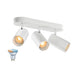 SLV 1012509 ASTO TUBE SMART SET, CW, TRIPLE, GU10, PAR16, ZIGBEE, TW, surface-mounted wall and ceiling luminaire, white (MD01)