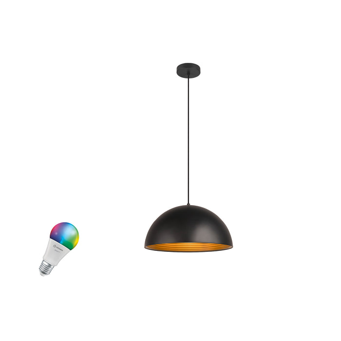 SLV 1012531 FORCHINI M 40 SMART SET, PD, E27, A60, ZIGBEE, RGBW, pendant luminaire, black (MD01)