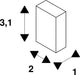 SLV 1012578 LED STRIP MOUNTING CLIP, RECESSED, S (MD12)