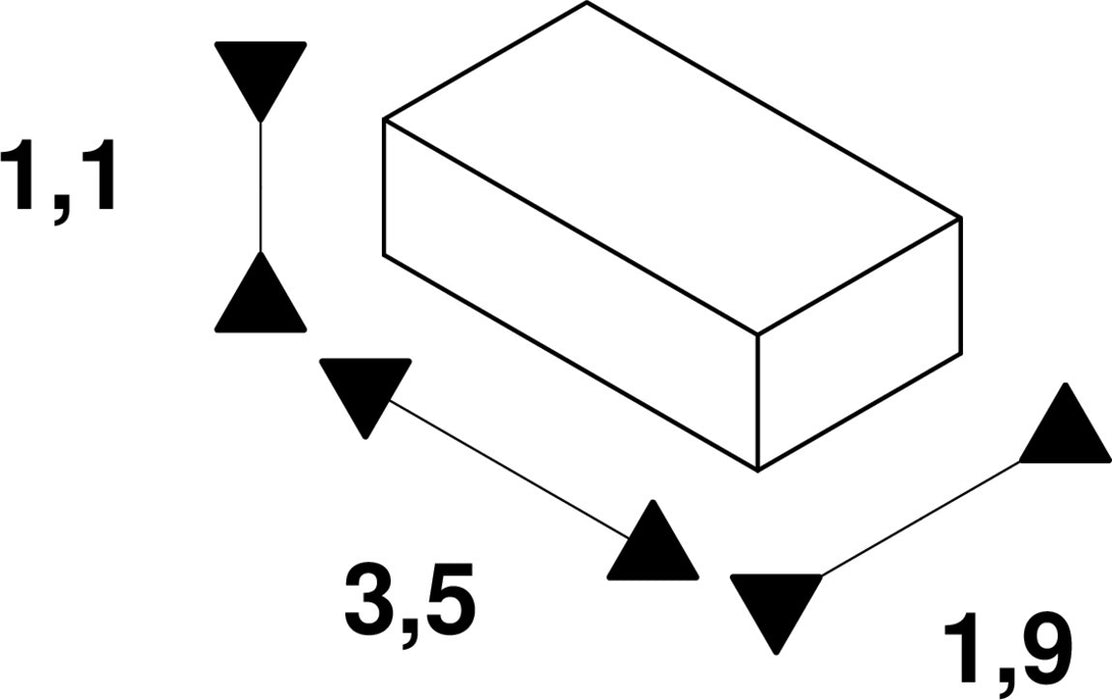 SLV 1012584 LED STRIP PROFILE SURFACE-MOUNTED CONNECTOR, S (MD12)