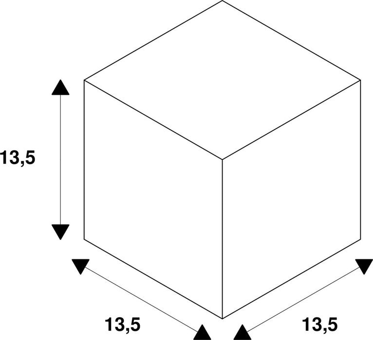 Dimensioned drawing of SLV FLUSH-MOUNTED, FRAME, for FRAME BASIC, FLAT FRAME BASIC, FLAT FRAME CURVE and FRAME CURVE