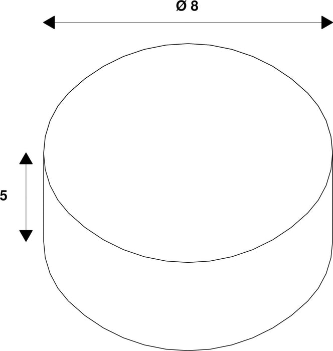 Dimensioned drawing of SLV REFLECTOR, for SUPROS, 40°, incl. glass and fixing ring