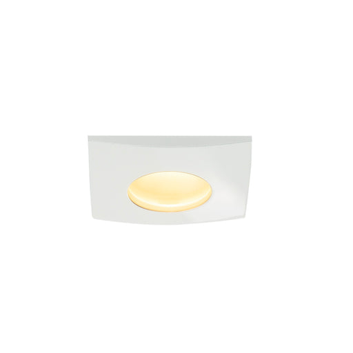 SLV Aluminium OUT 65, outdoor recessed ceiling light, LED, 3000K, square, white, 38°, 12W, incl. driver