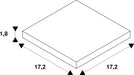 Dimensioned drawing of SLV X-CONNECTOR, for 1-phase high-voltage surface-mounted track, white