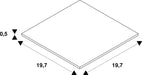 Dimensioned drawing of SLV STABILISER X-CONNECTOR, for 1-phase high-voltage surface-mounted track, matt nickel