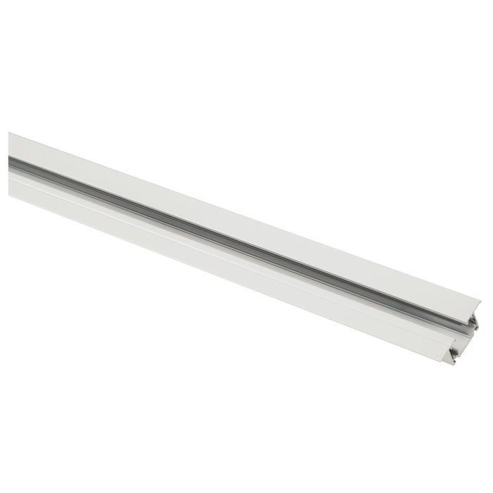 White aluminum track lighting rail.