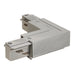 SLV EUTRAC L-connector, with feed-in capability, inner earth, silver-grey