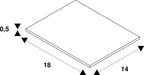 Dimensioned drawing of SLV FLUSH-MOUNTED FRAME, for DOWNUNDER PUR 120, L/H 14/18 cm