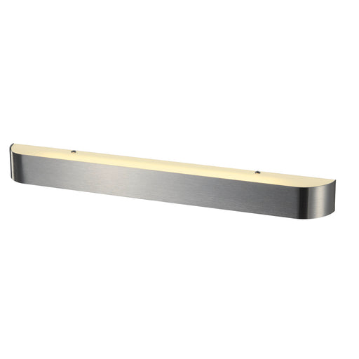 SLV ARLINA T5 24, wall light, T16, brushed aluminium, frosted glass, L/W/H 67/6.5/6 cm, max. 24W, incl. electronic ballast