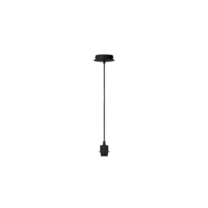 FENDA, pendant suspension, A60, black, without shade, max. 60W