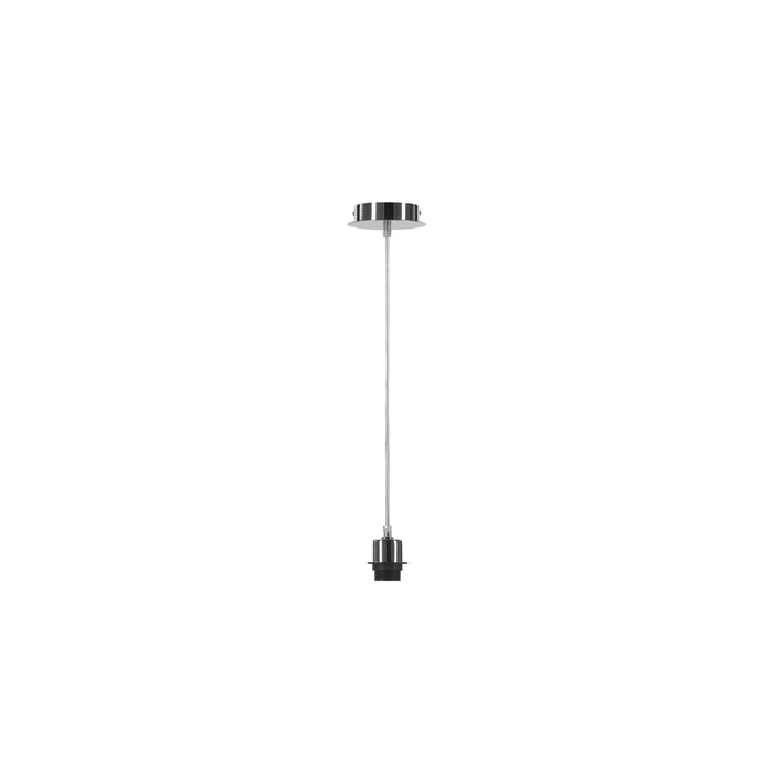 FENDA, pendant suspension, A60, chrome, without shade, max. 60W