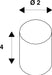 Dimensioned drawing of SLV SUSPENSION SET, for LED PANEL, I-VIDUAL and I-VIDUAL LED PANEL, steel wire and Y-wire suspension