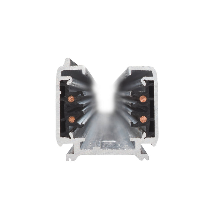 Bottom view product picture of SLV Aluminium S-TRACK 3-phase surface-mounted track, 240V track, silver-grey, 1 m