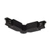 Black track lighting connector, 90-degree angle, surface mount.