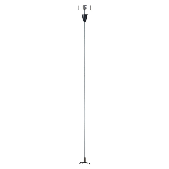 SLV PENDANT SUSPENSION, for S-TRACK 240V 3-phase surface-mounted track, black, with rod