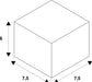 Dimensioned drawing of SLV FEED-IN, for 240V track, EASYTEC II, black, cable length: 40cm