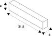 Dimensioned drawing of SLV FLEXIBLE CONNECTOR, for 240V track EASYTEC II, black