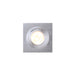 Detailed view product picture of SLV Aluminium PIREQ GU10 SQUARE downlight, brushed aluminium, max. 50W, incl. clip springs
