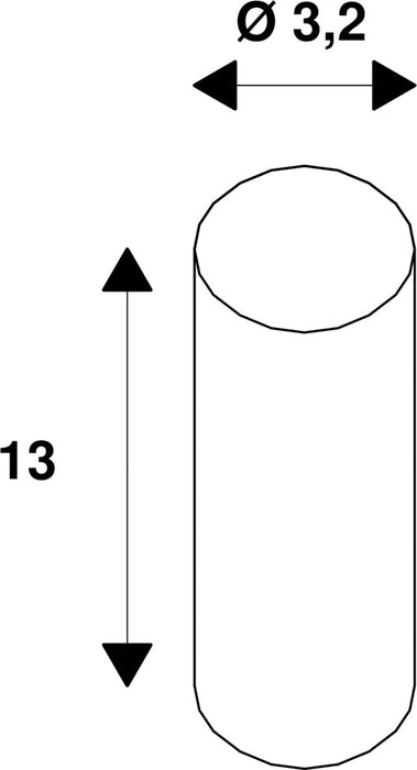 Dimensioned drawing of SLV CONNECTION BOX, 5-pin, IP68