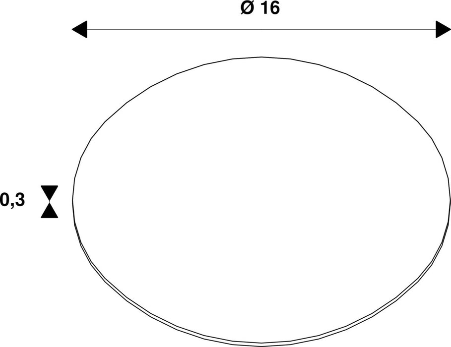 Dimensioned drawing of SLV CONCRETE ANCHOR, for VAP, stainless steel 304