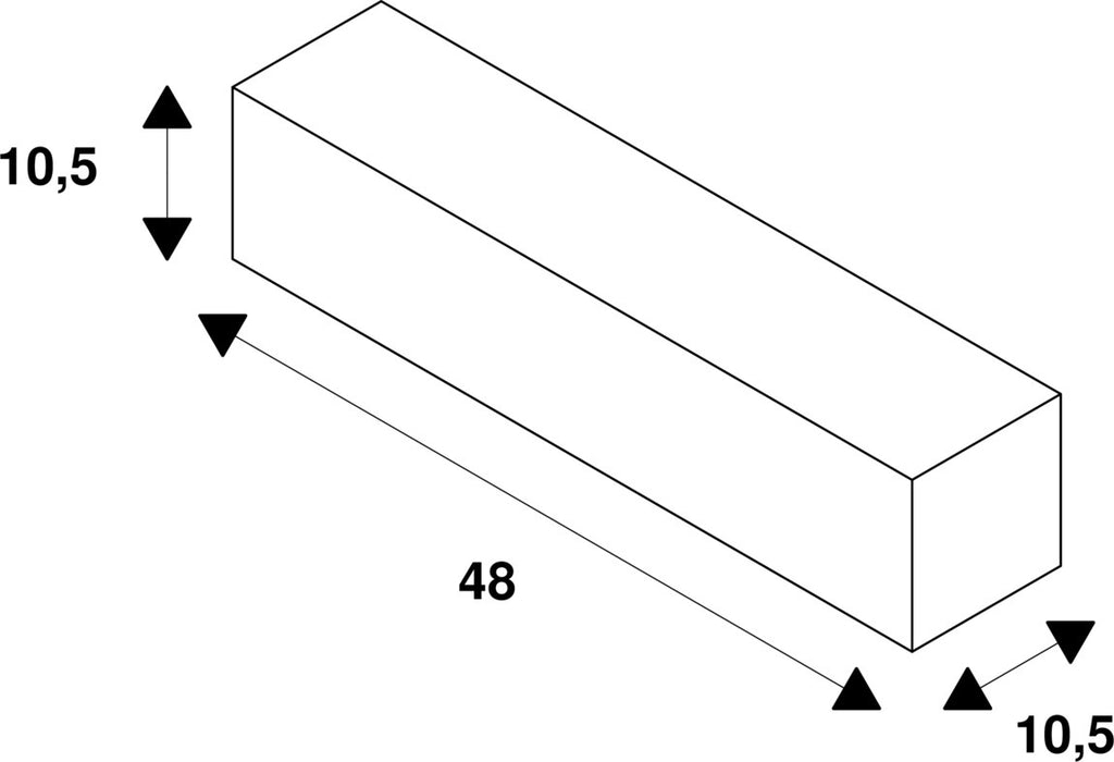 Dimensioned drawing of SLV EARTH SPIKE, for VAP SLIM 30/60/90, VAP, BERRA and SITRA, galvanised steel
