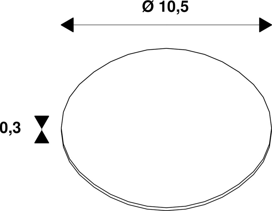 Dimensioned drawing of SLV CONCRETE ANCHOR SET, for VAP SLIM 30/60/90, VAP and BERRA