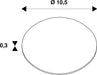 Dimensioned drawing of SLV CONCRETE ANCHOR SET, for VAP SLIM 30/60/90, VAP and BERRA