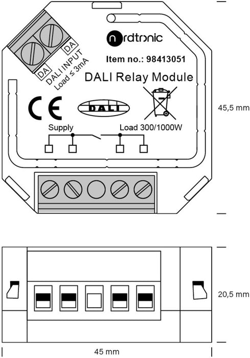 SLV 3009280 BOX RELAY, DALI, blue (MD12)