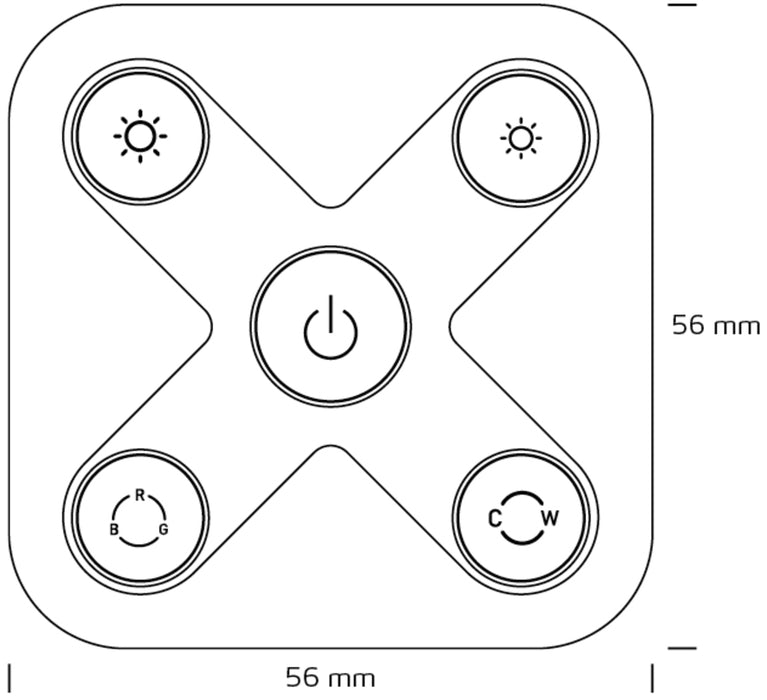 SLV 3009287 SWITCH WIRELESS 5-BUTTON, ZIGBEE 3.0, white (MD12)