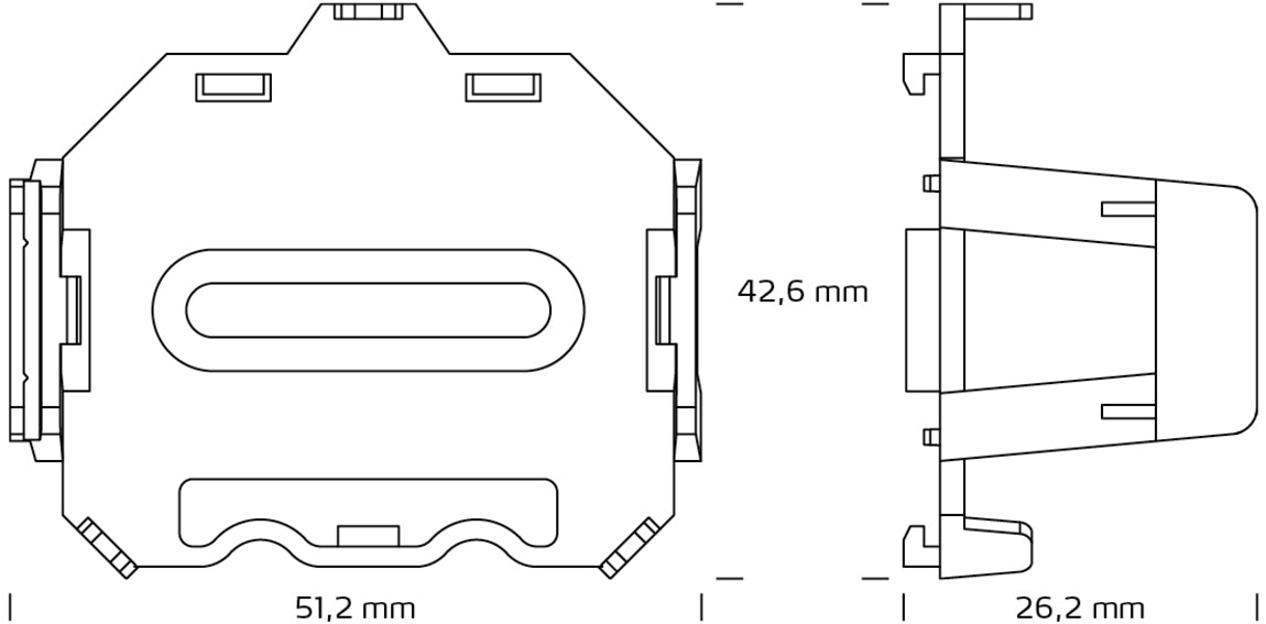 SLV 3009310 DIN-CLIP Set, 5 pieces, blue (MD12)