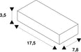 Dimensioned drawing of SLV LED POWER SUPPLY, 60W, 24V