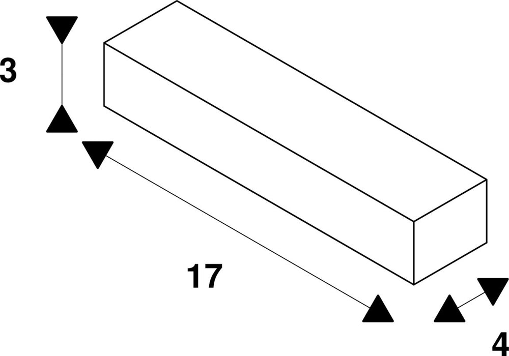 Dimensioned drawing of SLV PWM CONVERTER 1-CHANNEL, 12V/24V, max. 100W
