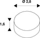 Dimensioned drawing of SLV GU10 Socket with 15cm connection lead