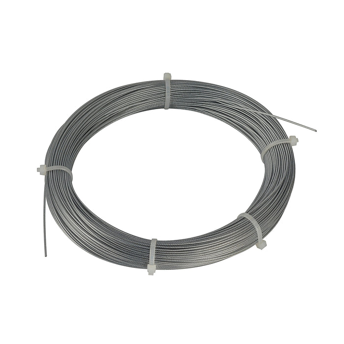 STEEL CABLE, 0.75mm with PVC sheathing, 100m ring, galvanised