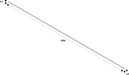 Technical drawing of a 1000mm long linear profile.